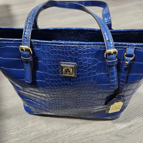 Blue Anne Klein Tote - Picture 2 of 7